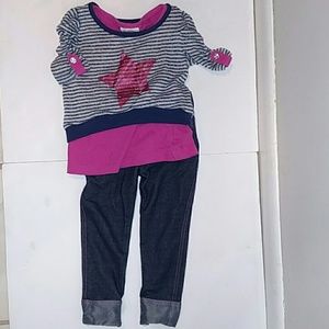 Satin Flowers 2t star outfit